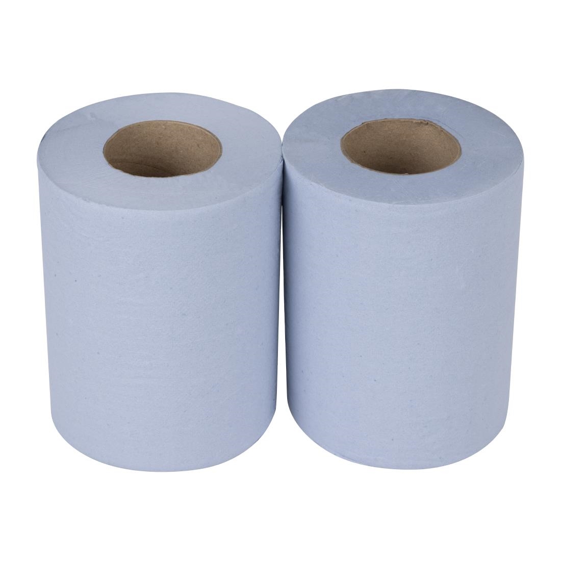 Nisbets Essentials Centrefeed Blue Rolls 2-Ply 320 Sheets (2 Pack) - Image 3