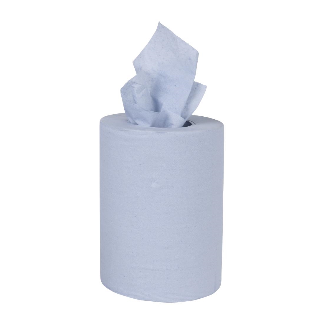 Nisbets Essentials Centrefeed Blue Rolls 2-Ply 320 Sheets (2 Pack) - Image 7