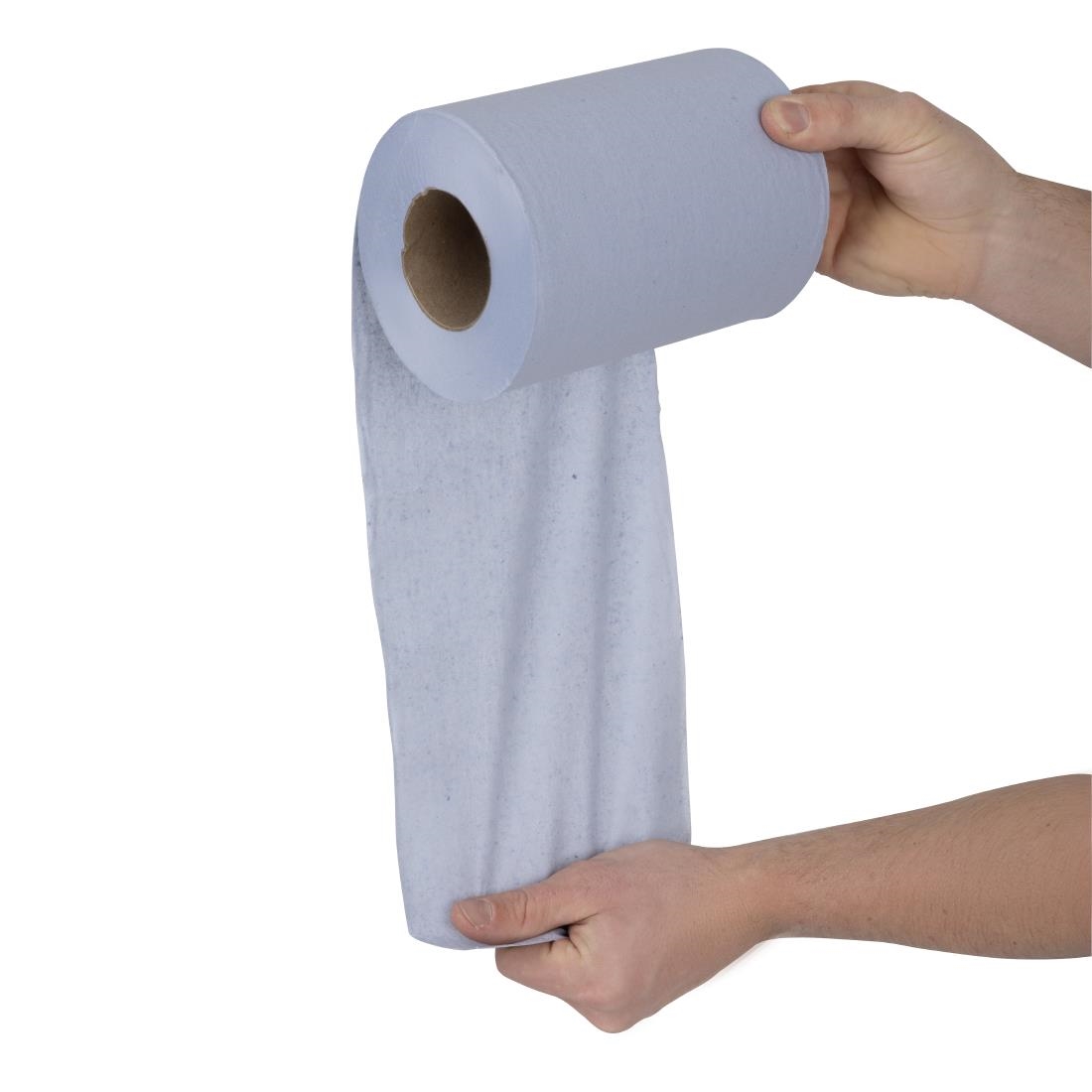 Nisbets Essentials Centrefeed Blue Rolls 2-Ply 320 Sheets (2 Pack) - Image 11