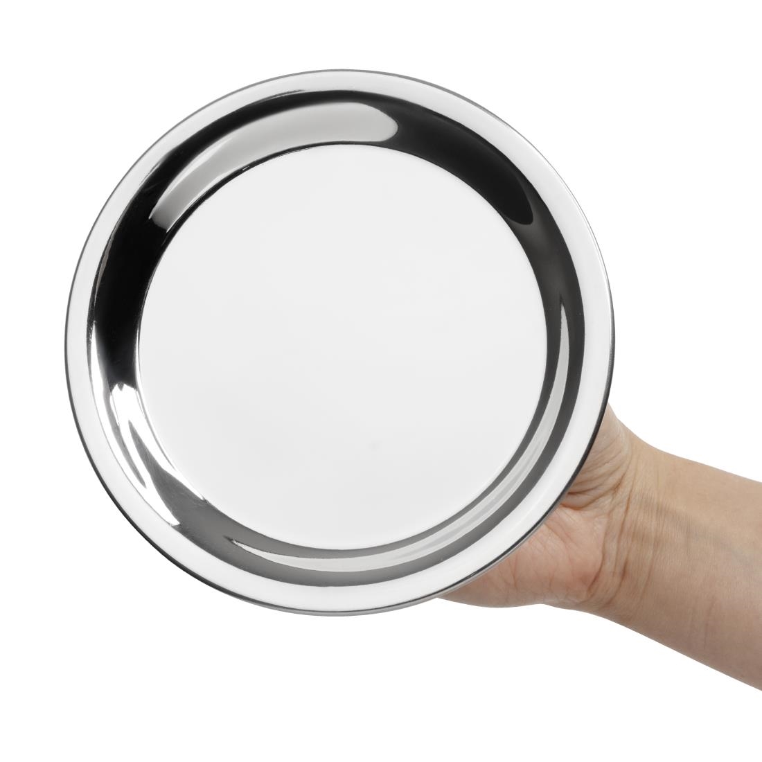 Olympia Round Stainless Steel Tip Tray 150mm - Image 2
