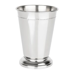 Olympia Barware Beaded Julep Cup Stainless Steel 370ml