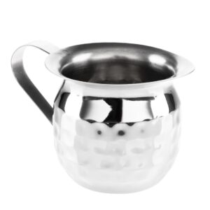 Olympia Hammered Stainless Steel Mini Milk Jug 120ml (6 Pack)