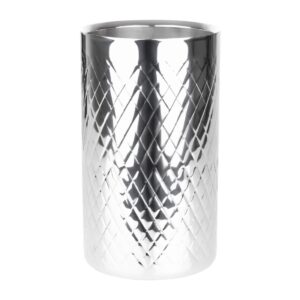 Olympia Geo Double Wall Wine Cooler Stainless Steel