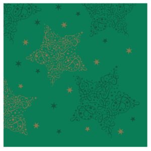 Swantex Lunch Napkins Merry & Bright Pine 33x33cm 2ply 1/4 Fold (1000 pack)