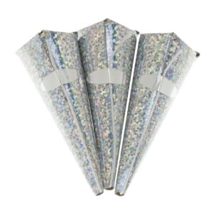 Swantex Silver Holographic Cone Party Poppers (50 Pack)