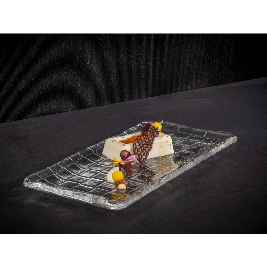 APS Takashi Sushi Board Clear Glass 260x130mm - Image 3