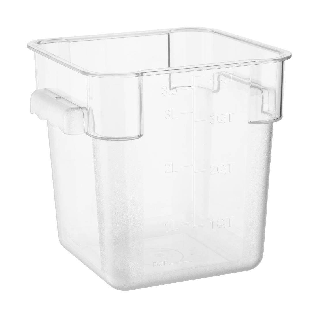 Hygiplas Polycarbonate Square Storage Container 3.5Ltr