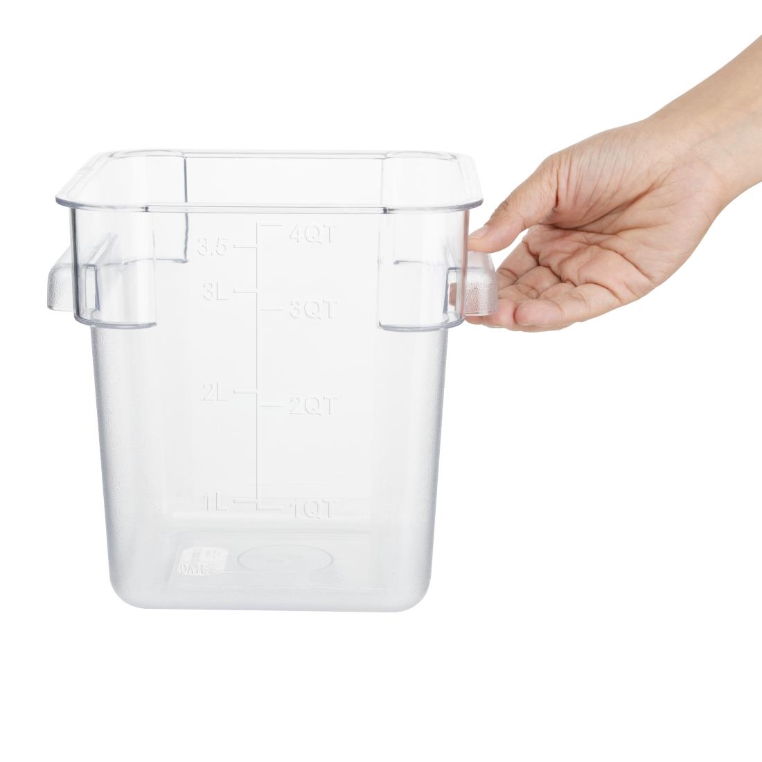 Hygiplas Polycarbonate Square Storage Container 3.5Ltr - Image 4