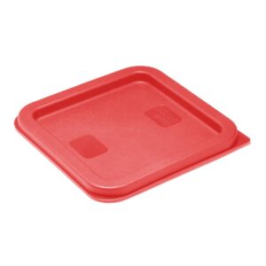 Hygiplas Square Food Storage Container Lid Red Small