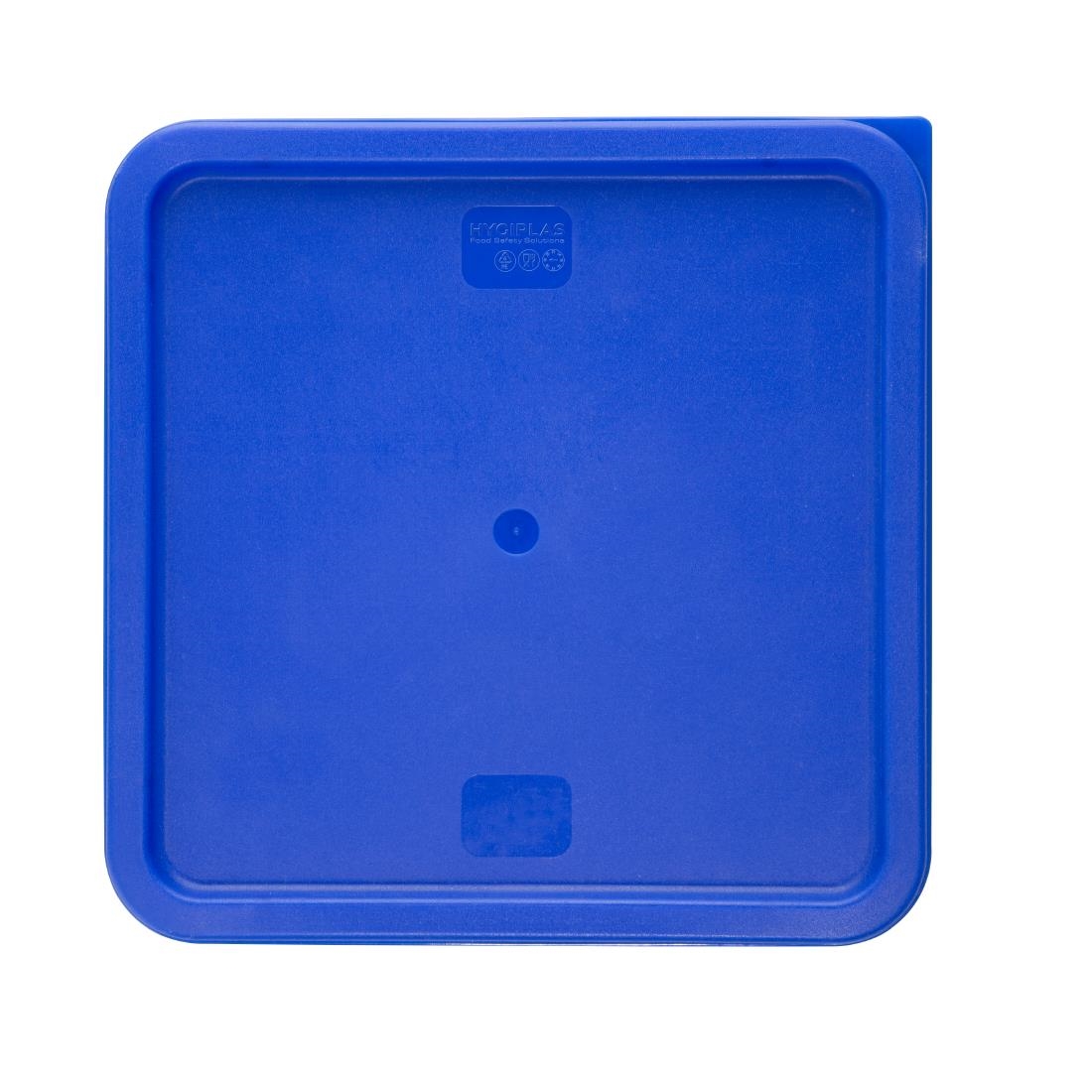 Hygiplas Square Food Storage Container Lid Blue Large - Image 2