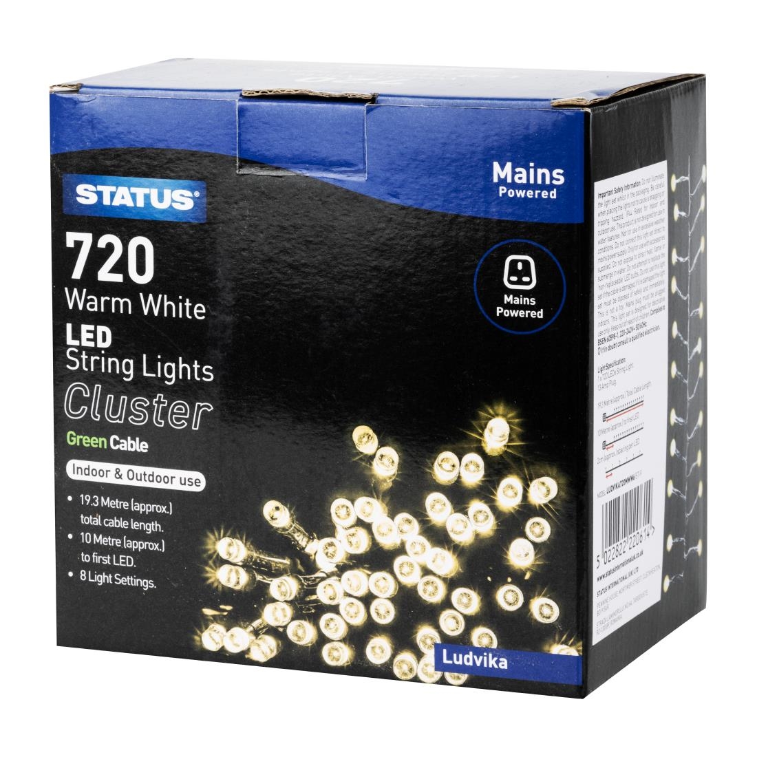 Status Ludvika 720 Warm White LED Indoor/Outdoor String Lights - Image 3