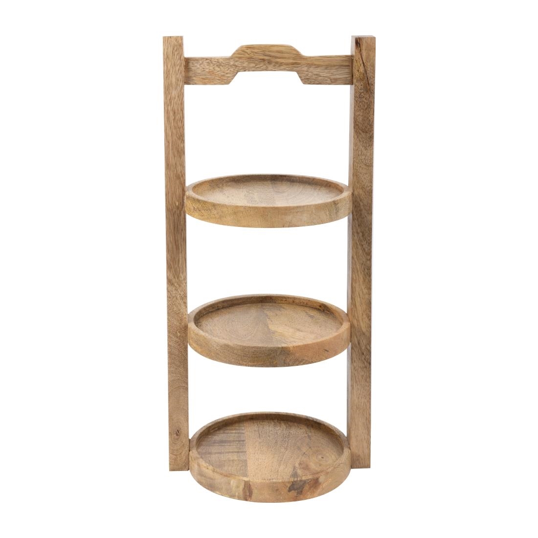 Olympia 3-Tier Stand Mango Wood for 150mm Plates