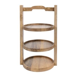 Olympia 3-Tier Stand Mango Wood for 200mm Plates