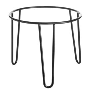 Olympia Non-Slip Riser Round Black Wire 210x180mm