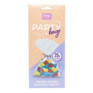 PME Party Bags with Silver Ties (25 Pack)