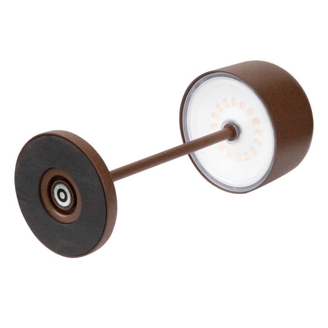 Olympia Siena Table Lamp Round Dome Chestnut 200mm - Image 3