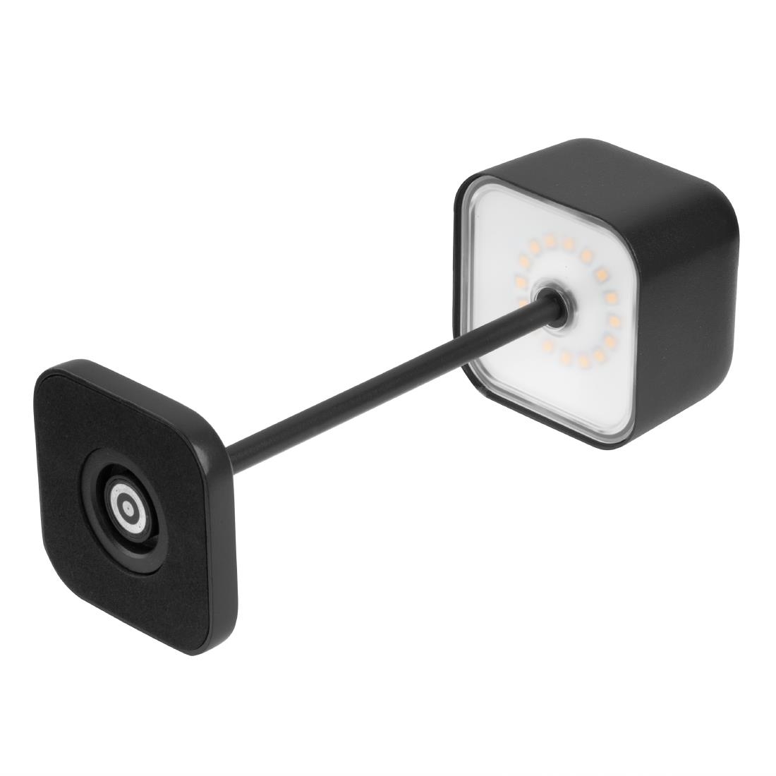 Olympia Lucca Table Lamp Squared Dome Black 200mm - Image 3