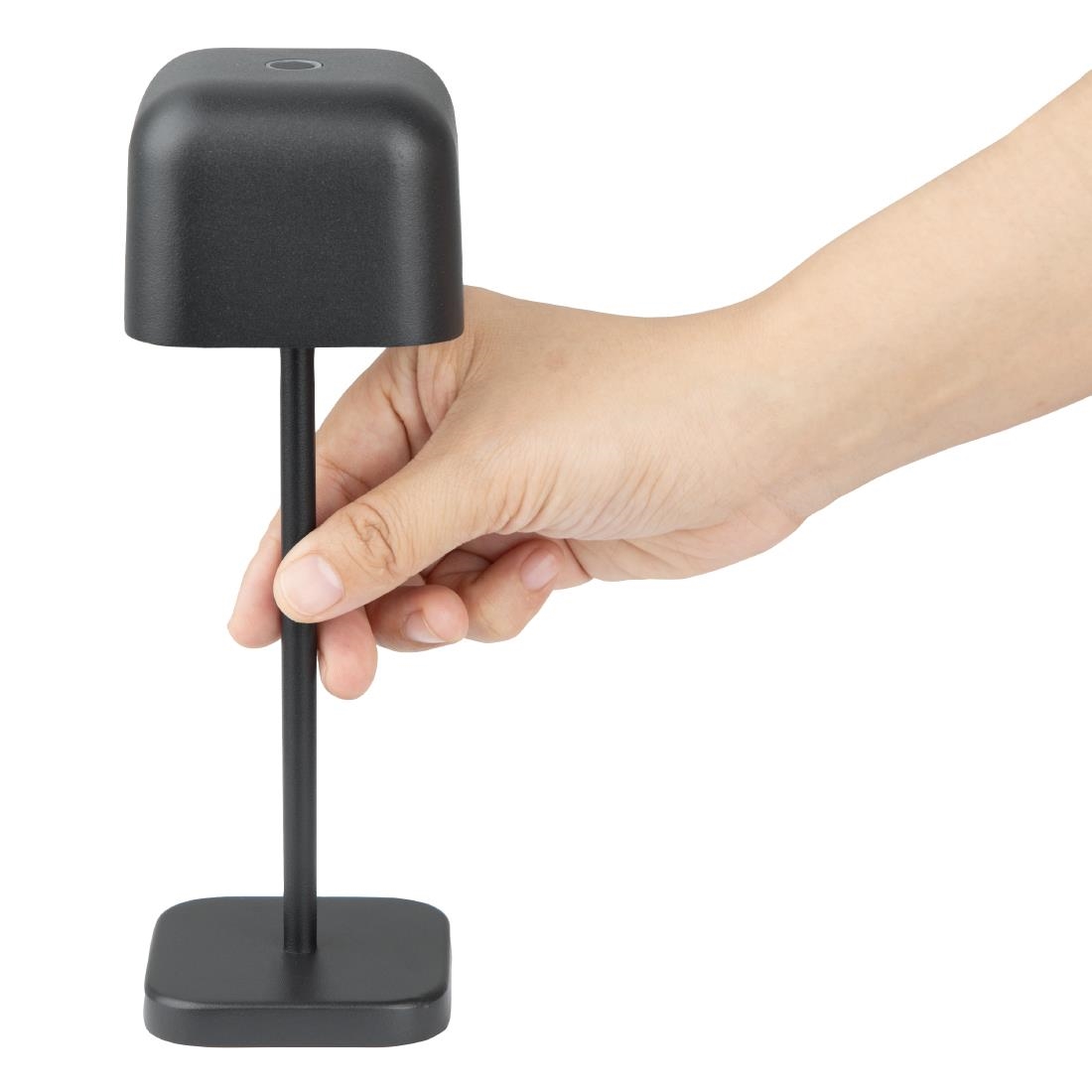 Olympia Lucca Table Lamp Squared Dome Black 200mm - Image 5