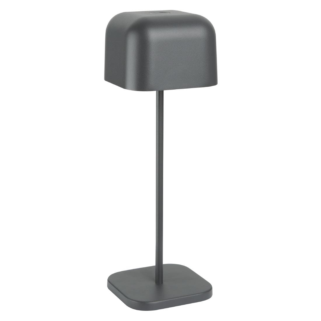 Olympia Lucca Table Lamp Squared Dome Grey 300mm