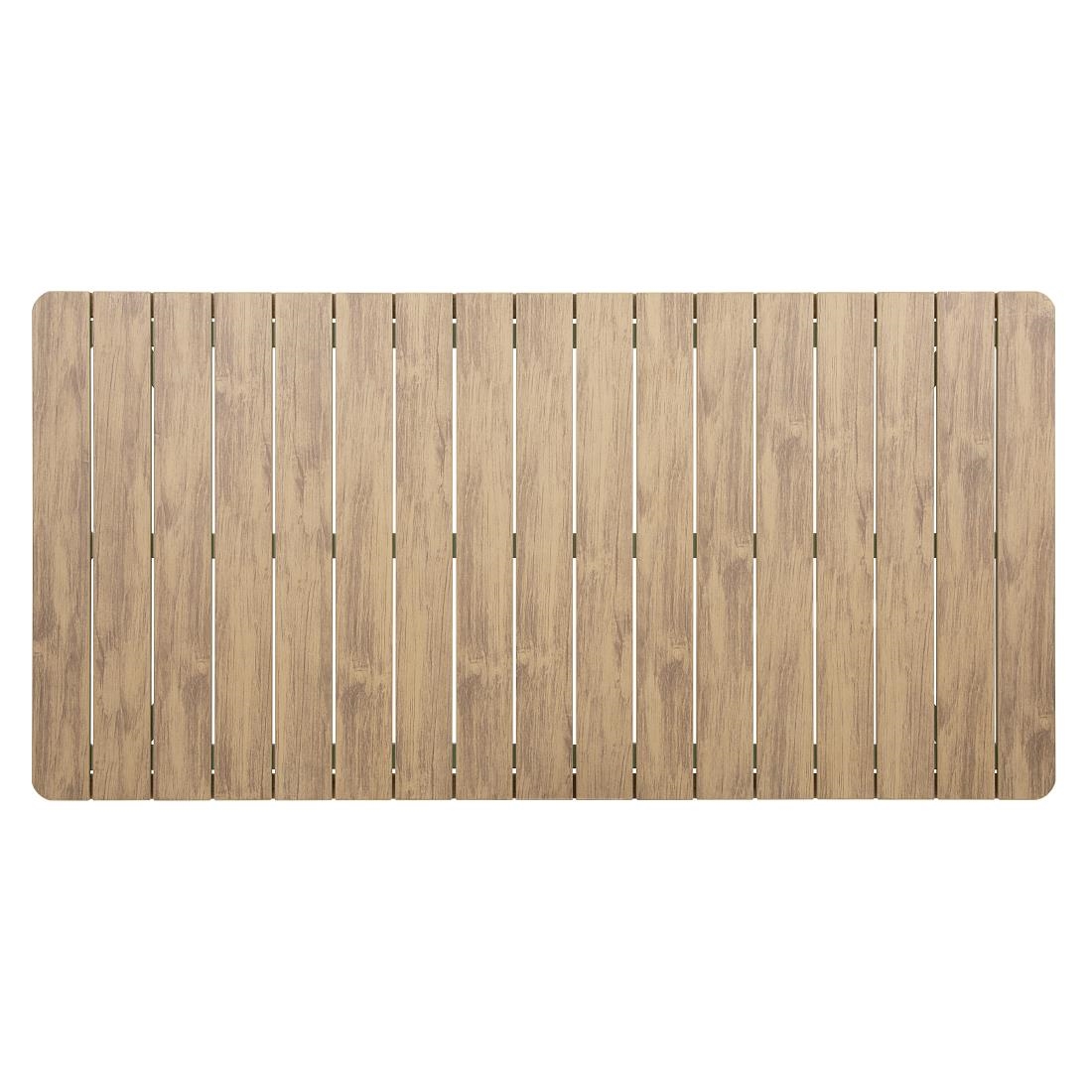 Bolero Melbourne Outdoor Polywood Dining Table 1610x800x734mm - Image 3