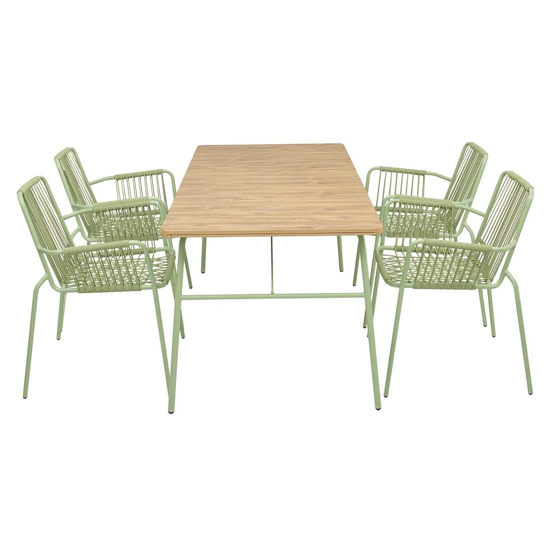 Bolero Melbourne Outdoor Polywood Dining Table 1610x800x734mm - Image 5