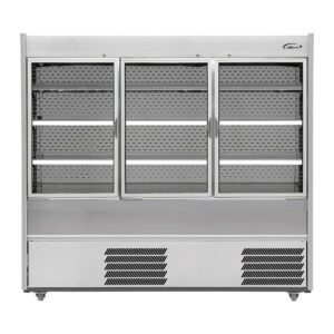 Williams Slimline Gem Multideck Fridge Stainless with Hinged Front Door R180-SCD-HFD