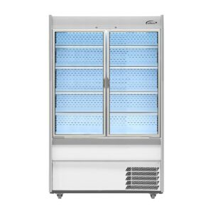 Williams M-Series Gem Multideck Fridge White with Hinged Front Door M125-WCD-HFD