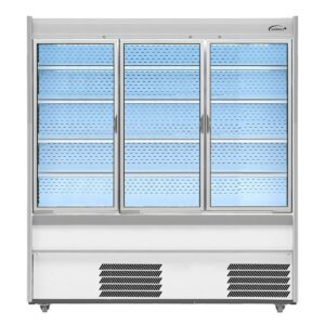 Williams M-Series Gem Multideck Fridge White with Hinged Front Door M180-WCD-HFD