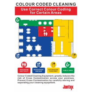 Jantex Colour Coded Cleaning Sign (UK)