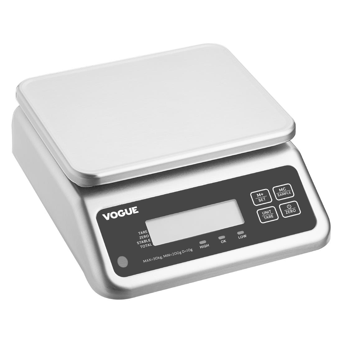Vogue Waterproof Electric Scales 30kg