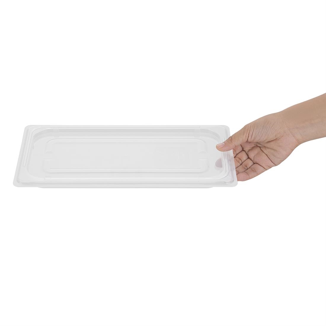 Nisbets Essentials Polypropylene Gastronorm Lid 1/3 - Image 3