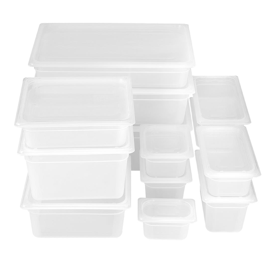 Nisbets Essentials Polypropylene Gastronorm Lid 1/3 - Image 5