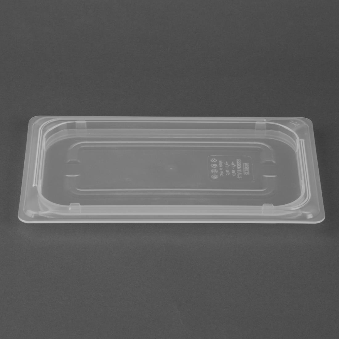 Nisbets Essentials Polypropylene Gastronorm Lid 1/4 - Image 4