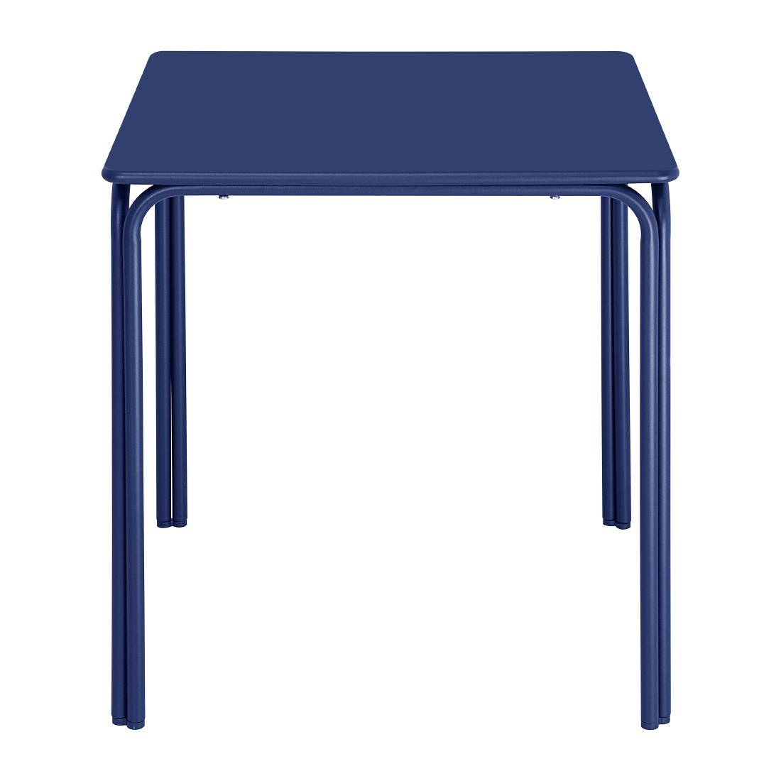 Bolero Adeline Steel Square Table 700mm Dark Navy - Image 2