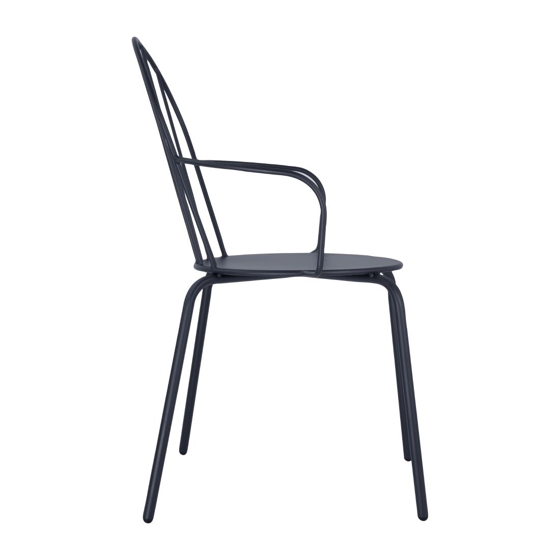 Bolero Adeline Arm Chairs Slate Blue (4 Pack) - Image 2