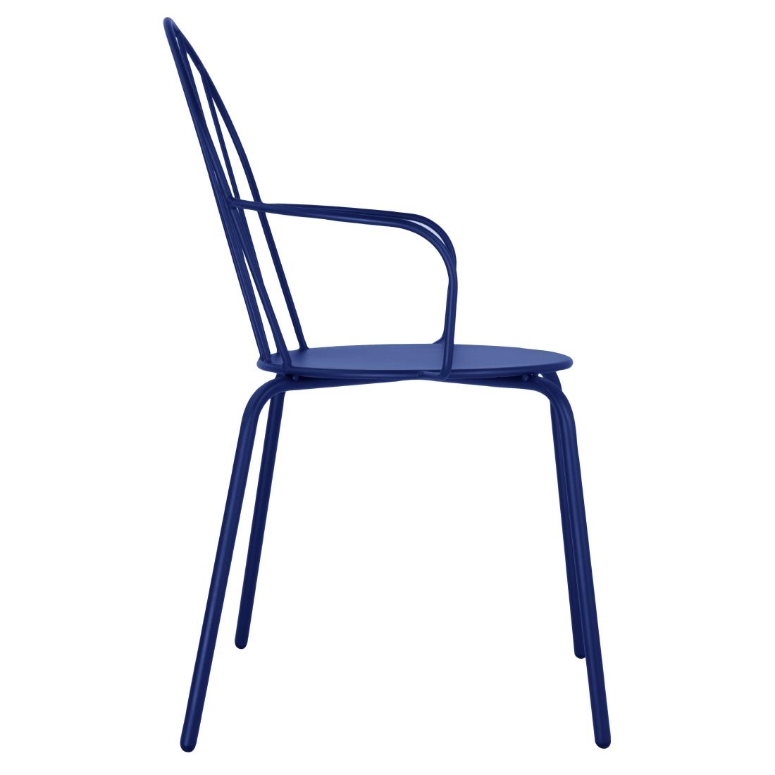Bolero Adeline Arm Chairs Dark Navy (4 Pack) - Image 2