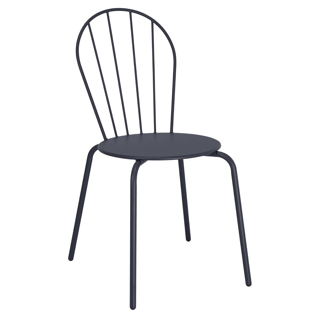 Bolero Adeline Side Chairs Slate Blue (4 Pack)