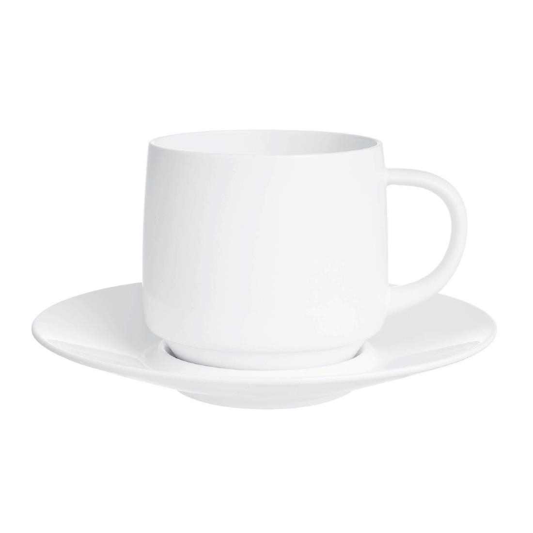 Arcoroc Intensity White Baril Saucers 120mm (24 Pack)