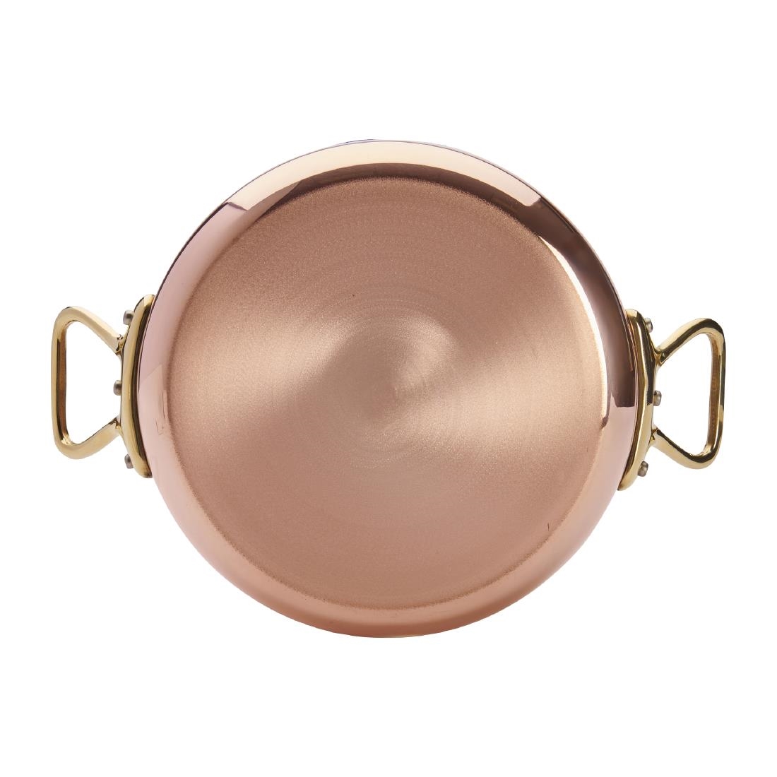 De Buyer Inocuivre Copper Saute Pan with Lid & Brass Handles 20cm - Image 5