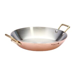 De Buyer Inocuivre Round Dish with Brass Handles 24cm