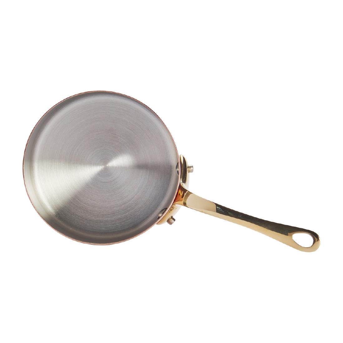 De Buyer Inocuivre Mini Sauce Pan with Lid Brass 9cm - Image 3