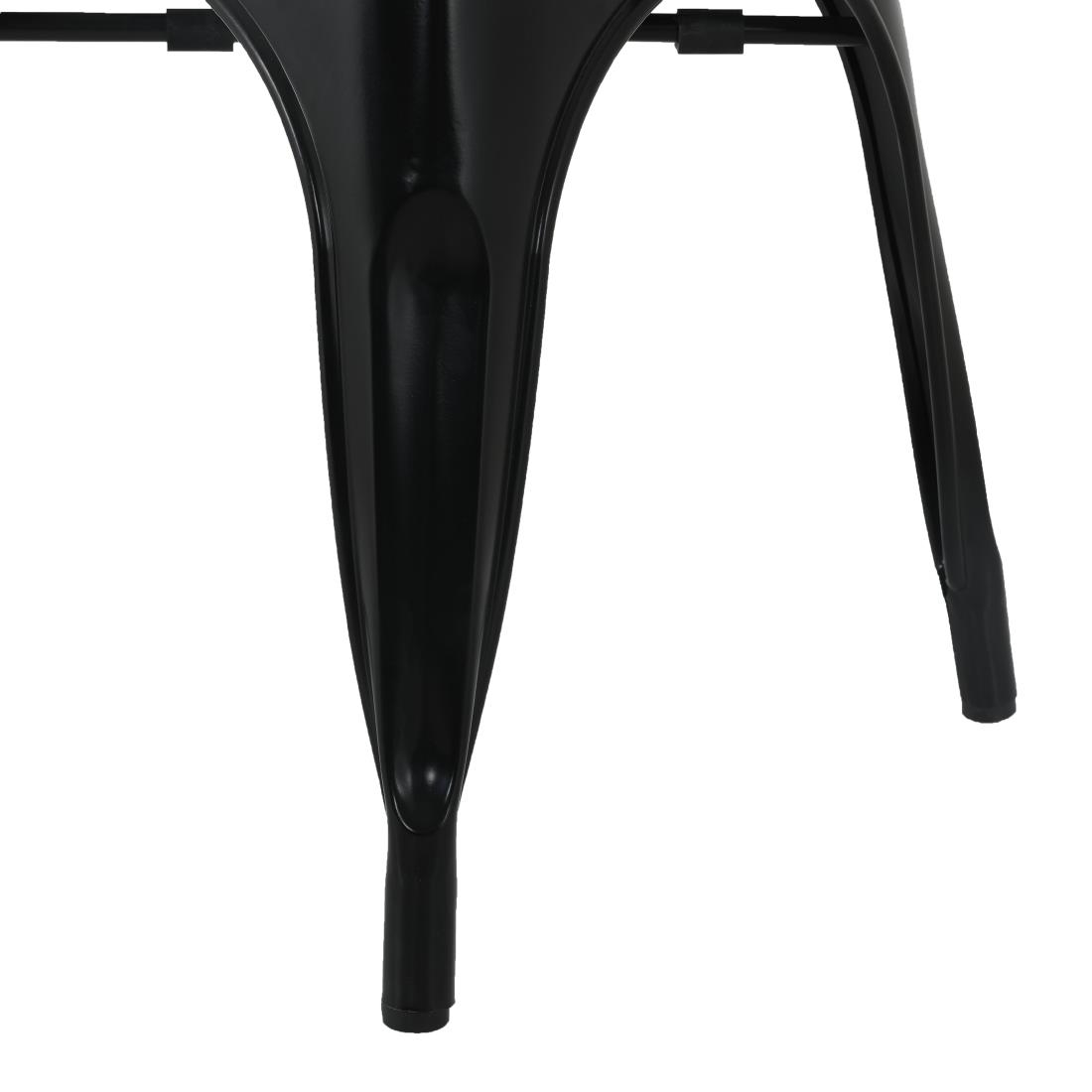 Bolero Bistro Curve Armchairs Black (4 Pack) - Image 7