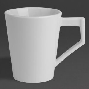 Olympia Whiteware Deco Cups 300ml (6 Pack)