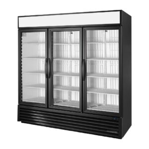 True 3 Door Upright Retail Merchandiser Freezer GDM-72F-HC-TSL01