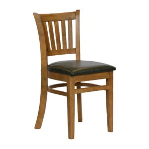 Turin Dining Table with 4 Manhattan Dining Chairs Weathered Oak with Bison Cedar