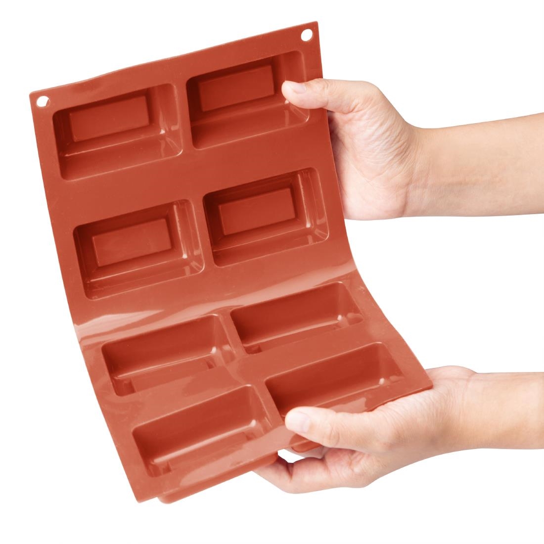 Vogue Silicone Square Cake Mould 8 Cup - Image 4