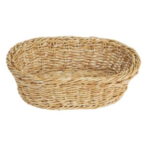 Olympia Polywicker Oval Basket Light Brown 240x170mm