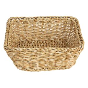 Olympia Polywicker Square Basket Light Brown 230x230mm