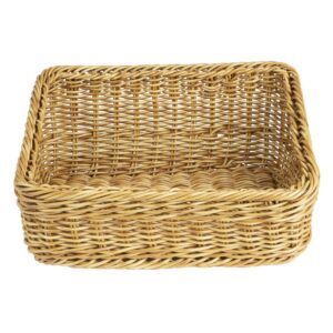 Olympia Polywicker Rectangular Display Basket Light Brown 360x300mm