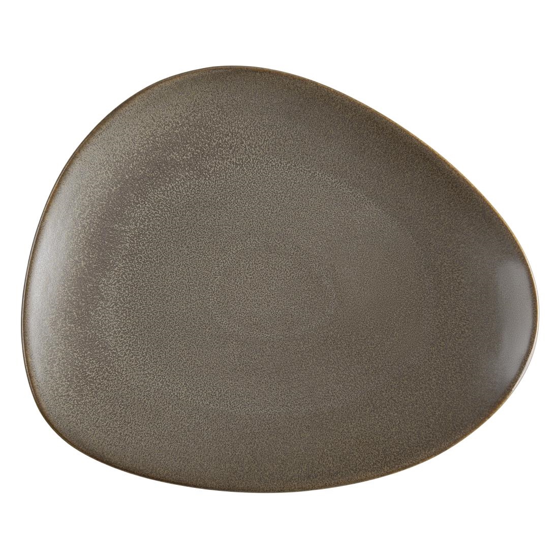 Olympia Ember Mahogany Triangle Plates 308x255mm (4 Pack)